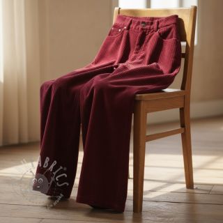 Žamet 6W WASHED STRETCH berry