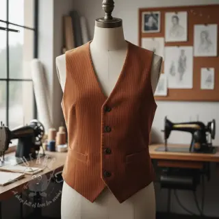 Žamet 6W WASHED STRETCH rust