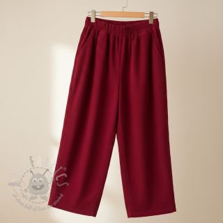 Žamet 6W WASHED STRETCH dark red