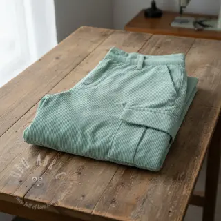Žamet 6W WASHED STRETCH mint