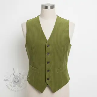 Žamet 6W WASHED STRETCH green