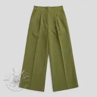 Žamet 6W WASHED STRETCH green