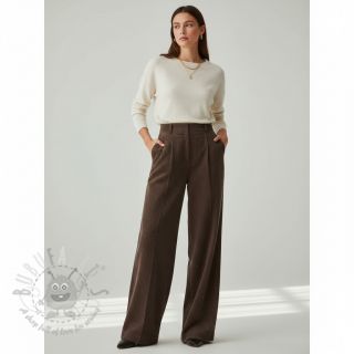 Žamet 6W WASHED STRETCH dark brown