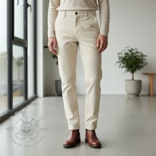 Žamet 6W WASHED STRETCH off white