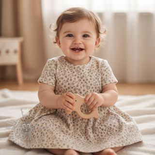 Žamet STRETCH Little sheep light sand