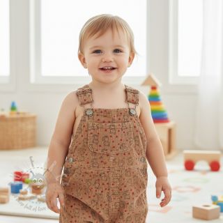 Žamet STRETCH Little foxes sand