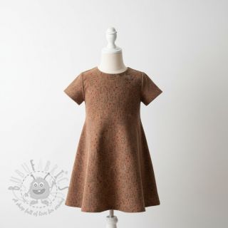 Žamet STRETCH Little foxes taupe