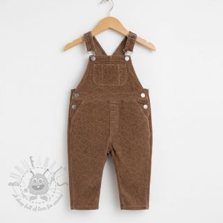 Žamet STRETCH Little clouds taupe