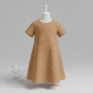 Žamet STRETCH Little clouds sand