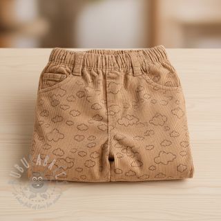 Žamet STRETCH Little clouds sand