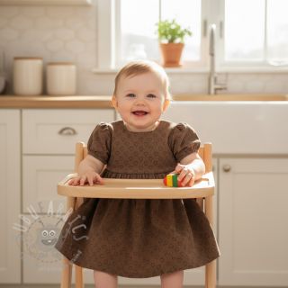 Žamet STRETCH Little love taupe