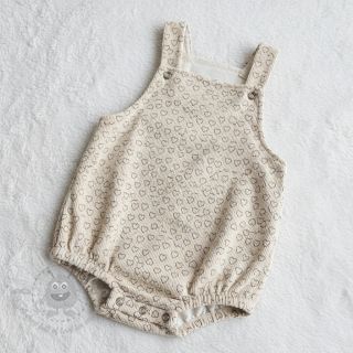 Žamet STRETCH Little love light sand