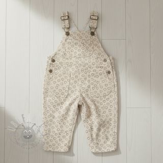 Žamet STRETCH Little love light sand