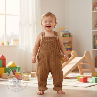 Žamet STRETCH Little bunny sand