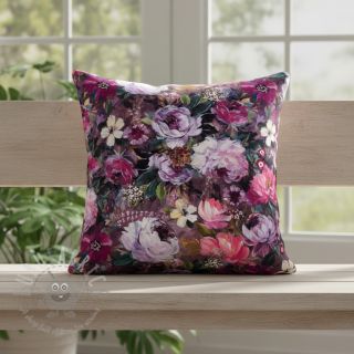 Dekorativno blago Oil painting flowers mauve digital print