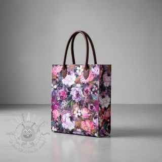 Dekorativno blago Oil painting flowers mauve digital print