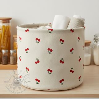 Dekorativno blago Linenlook Cherries natural