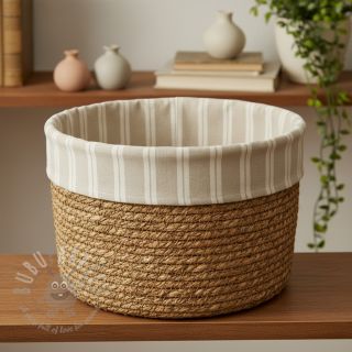 Dekorativno blago jacquard LINEN LOOK Etretat lin