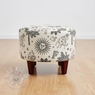 Dekorativno blago jacquard Pygmalion ecru noir