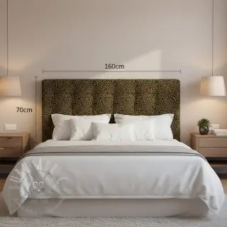 Dekorativno blago jacquard Mesopotamie noir jaune