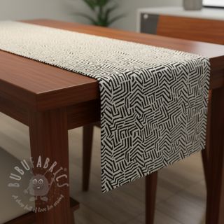 Dekorativno blago jacquard Mesopotamie allover graphite