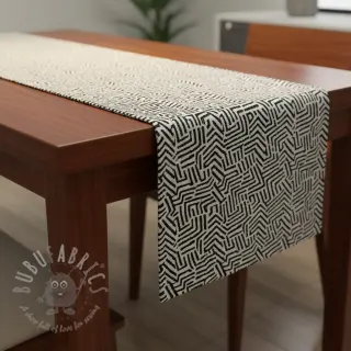 Dekorativno blago jacquard Mesopotamie allover graphite