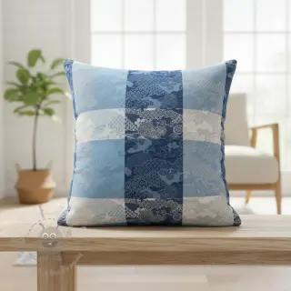 Dekorativno blago FRENCH TABLE CLOTH JACQUARD Niwa allover indigo