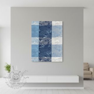 Dekorativno blago FRENCH TABLE CLOTH JACQUARD Niwa allover indigo