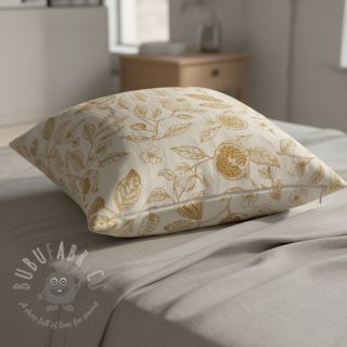 Dekorativno blago RUSTIC VINTAGE PRINT Granata peanut