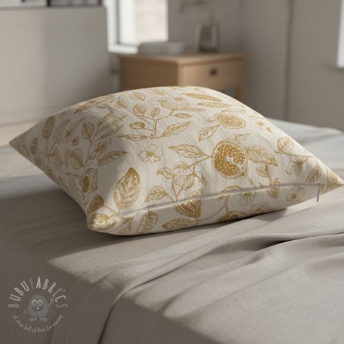 Dekorativno blago RUSTIC VINTAGE PRINT Granata peanut