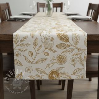 Dekorativno blago RUSTIC VINTAGE PRINT Granata peanut