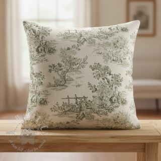 Dekorativno blago RUSTIC VINTAGE PRINT Gabrielle kaki