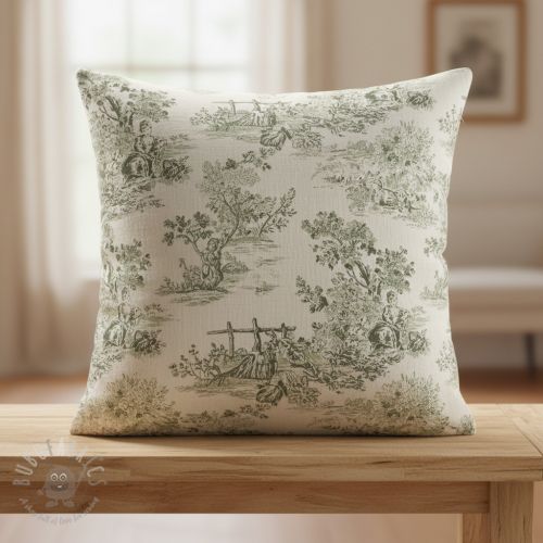 Dekorativno blago RUSTIC VINTAGE PRINT Gabrielle kaki