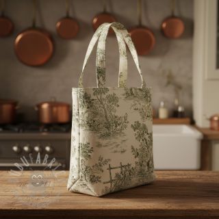 Dekorativno blago RUSTIC VINTAGE PRINT Gabrielle kaki