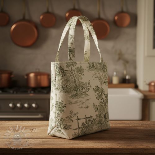 Dekorativno blago RUSTIC VINTAGE PRINT Gabrielle kaki