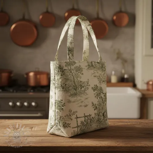 Dekorativno blago RUSTIC VINTAGE PRINT Gabrielle kaki