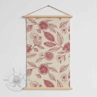 Dekorativno blago RUSTIC VINTAGE PRINT Granata groseille