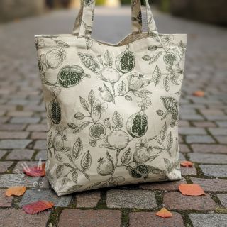 Dekorativno blago RUSTIC VINTAGE PRINT Granata kaki