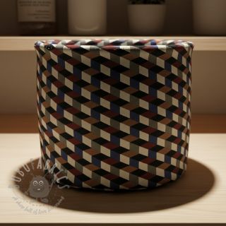 Dekorativno blago Linenlook premium Cube Illusion Art