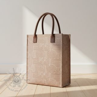 Dekorativno blago Linenlook premium Curve Maze Line