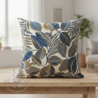 Dekorativno blago jacquard Cacao allover bleu