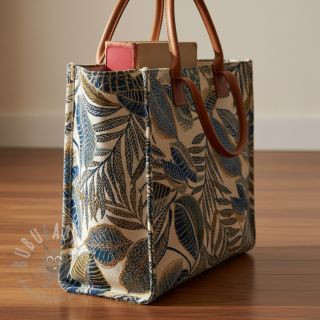 Dekorativno blago jacquard Cacao allover bleu