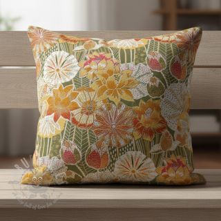 Dekorativno blago jacquard Opium allover kaki