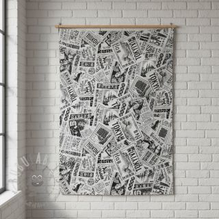 Dekorativno blago jacquard Neo noir blanc