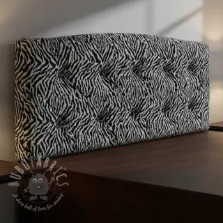 Dekorativno blago jacquard Tanzanie noir blanc