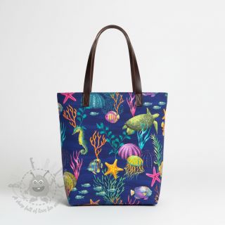 Dekorativno blago premium Underwater sea life digital print