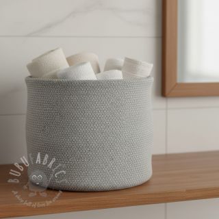 Dekorativno blago DOBBY Coloured Dot grey