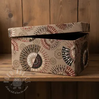 Dekorativno blago jacquard Mandala Circle Sun