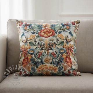 Dekorativno blago premium Linenlook Bloom Fruit Paradise digital print