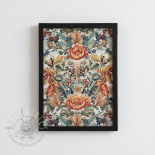 Dekorativno blago premium Linenlook Bloom Fruit Paradise digital print